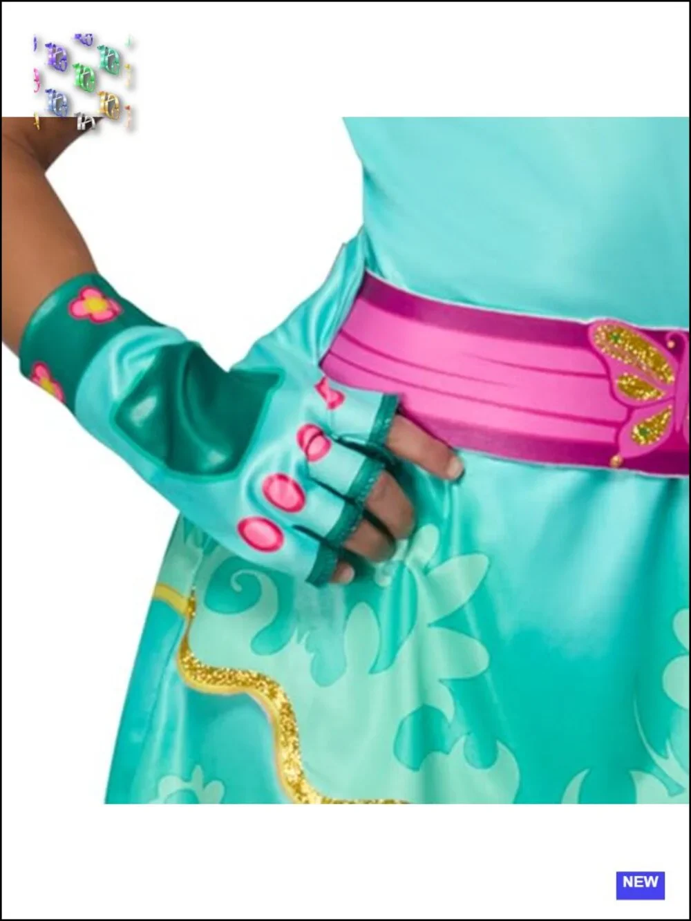 Kids Unicorn Academy Costume Dress Belt Leggings Gloves Necklace Hair Clips